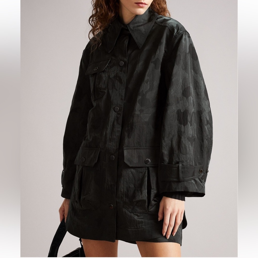 ❤️❤️❤️ Ted Baker Ppippa Camo Jacquard Hunting Jacket, Green